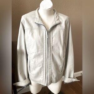 Faux Leather Zip Up  Jacket